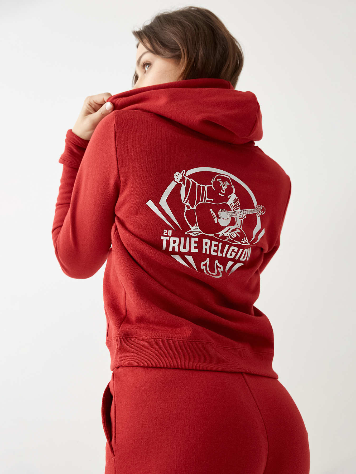 Red true sale religion hoodie women's