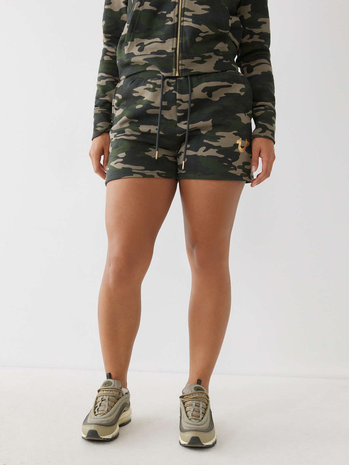 CAMO LOGO SWEAT SHORT