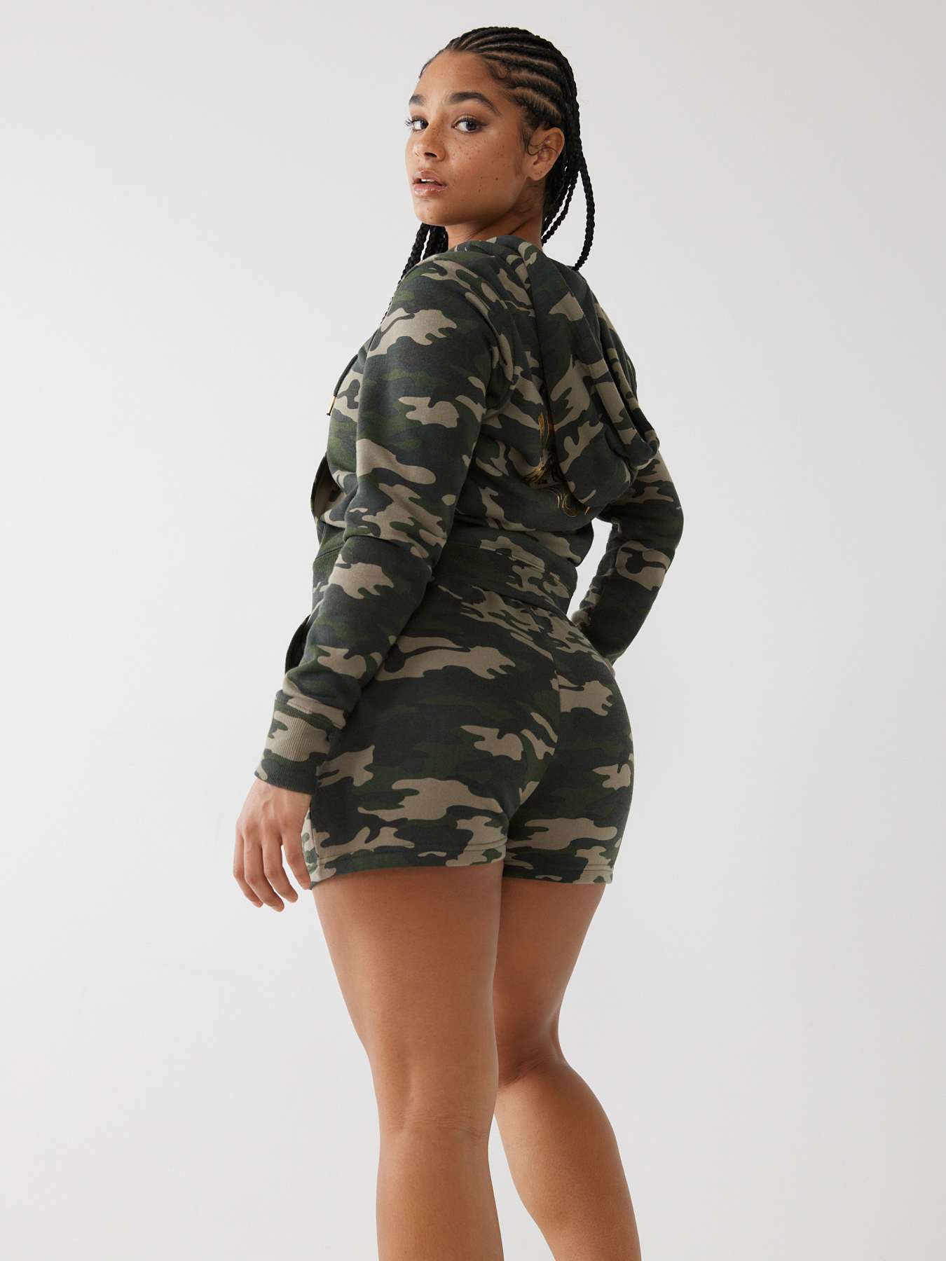 CAMO LOGO SWEAT SHORT