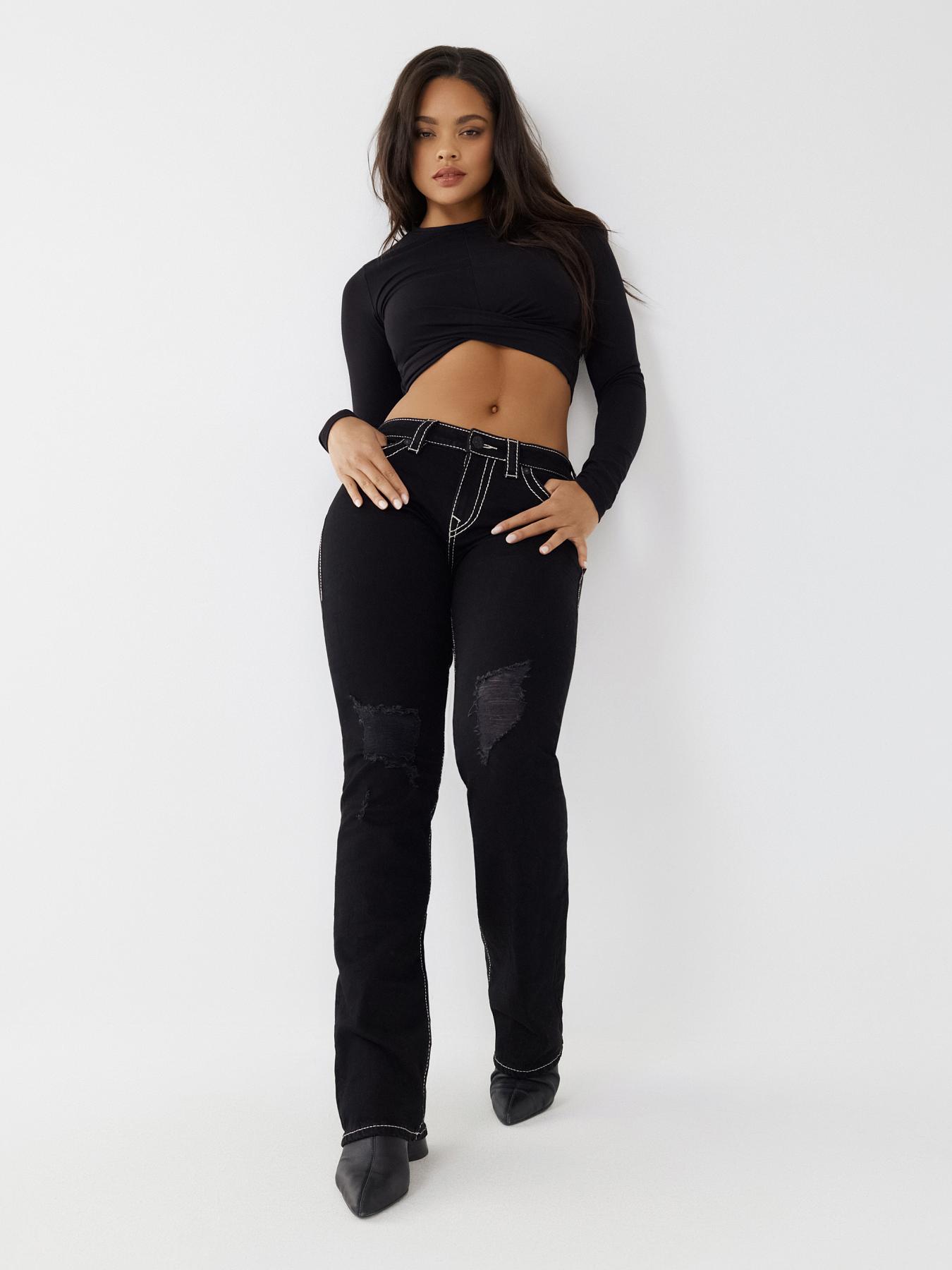 BECCA BIG T STITCH BOOTCUT JEAN, image 2
