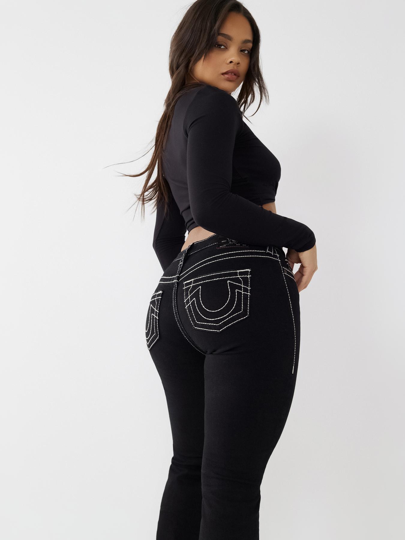 BECCA BIG T STITCH BOOTCUT JEAN