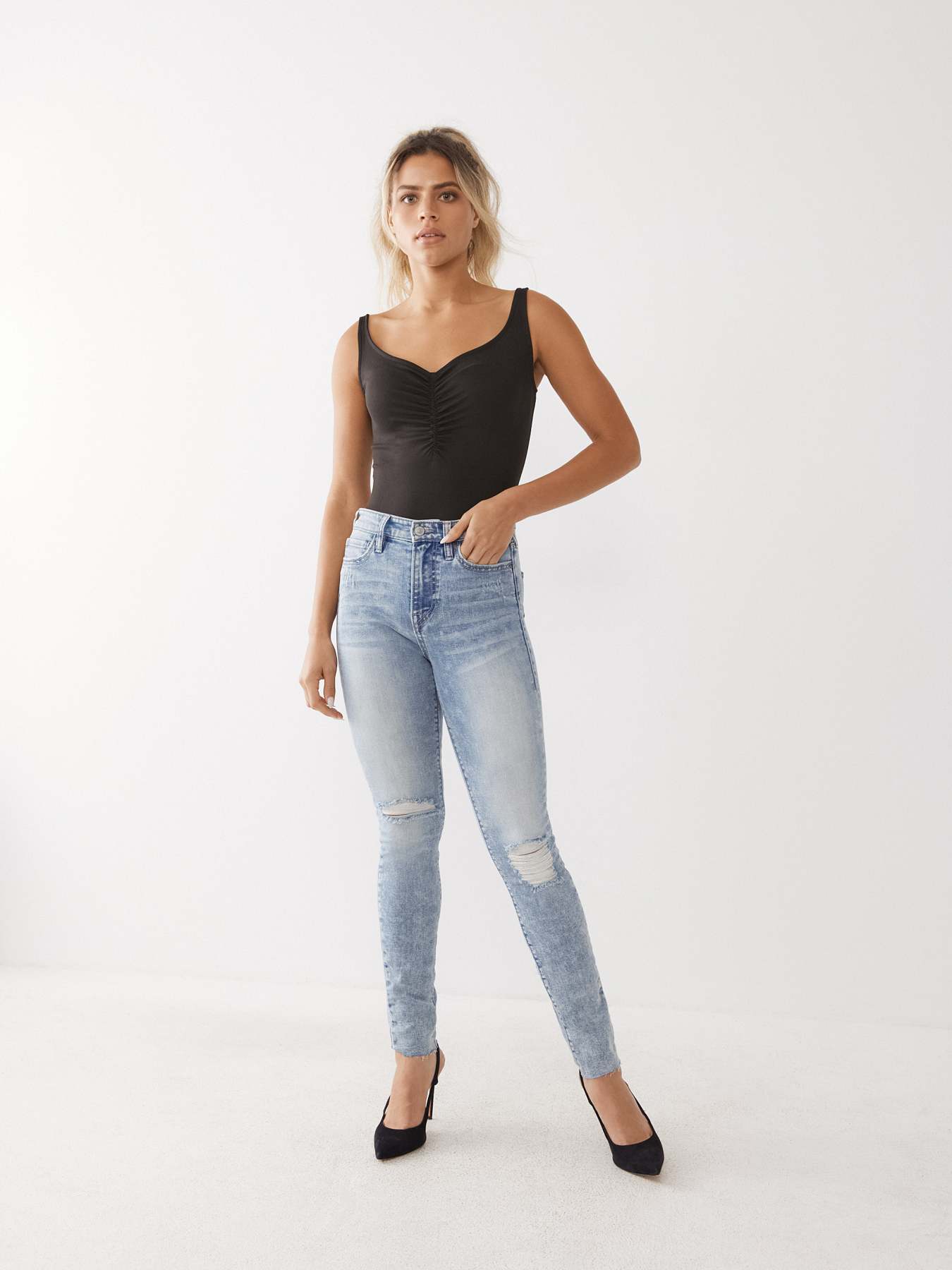 RUCHED BODYSUIT
