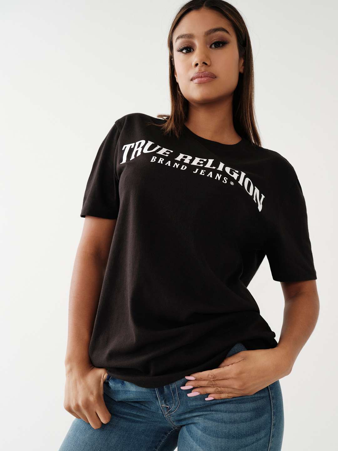 Alpha Cross Embroidered Relaxed Tee