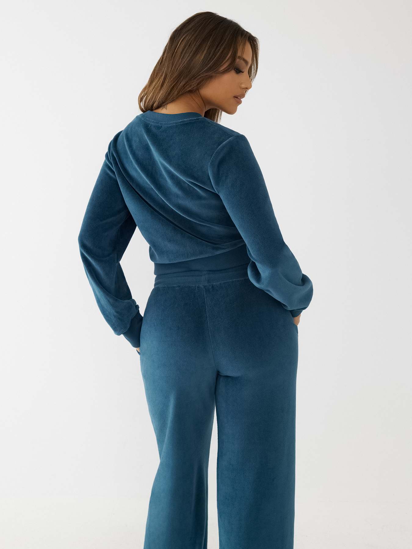 VELOUR LOGO SWEATSHIRT, image 3