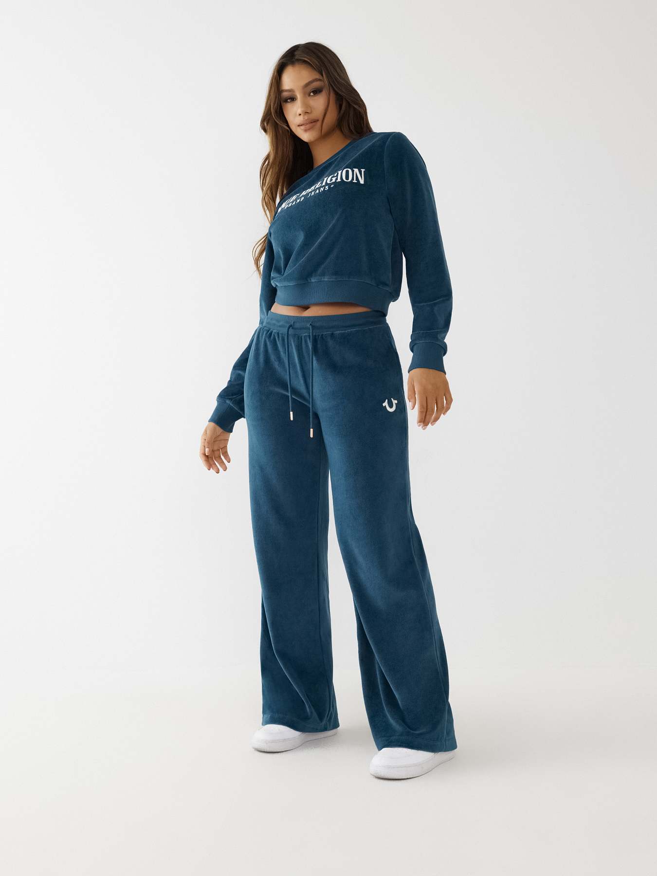 VELOUR LOGO SWEATSHIRT, image 4