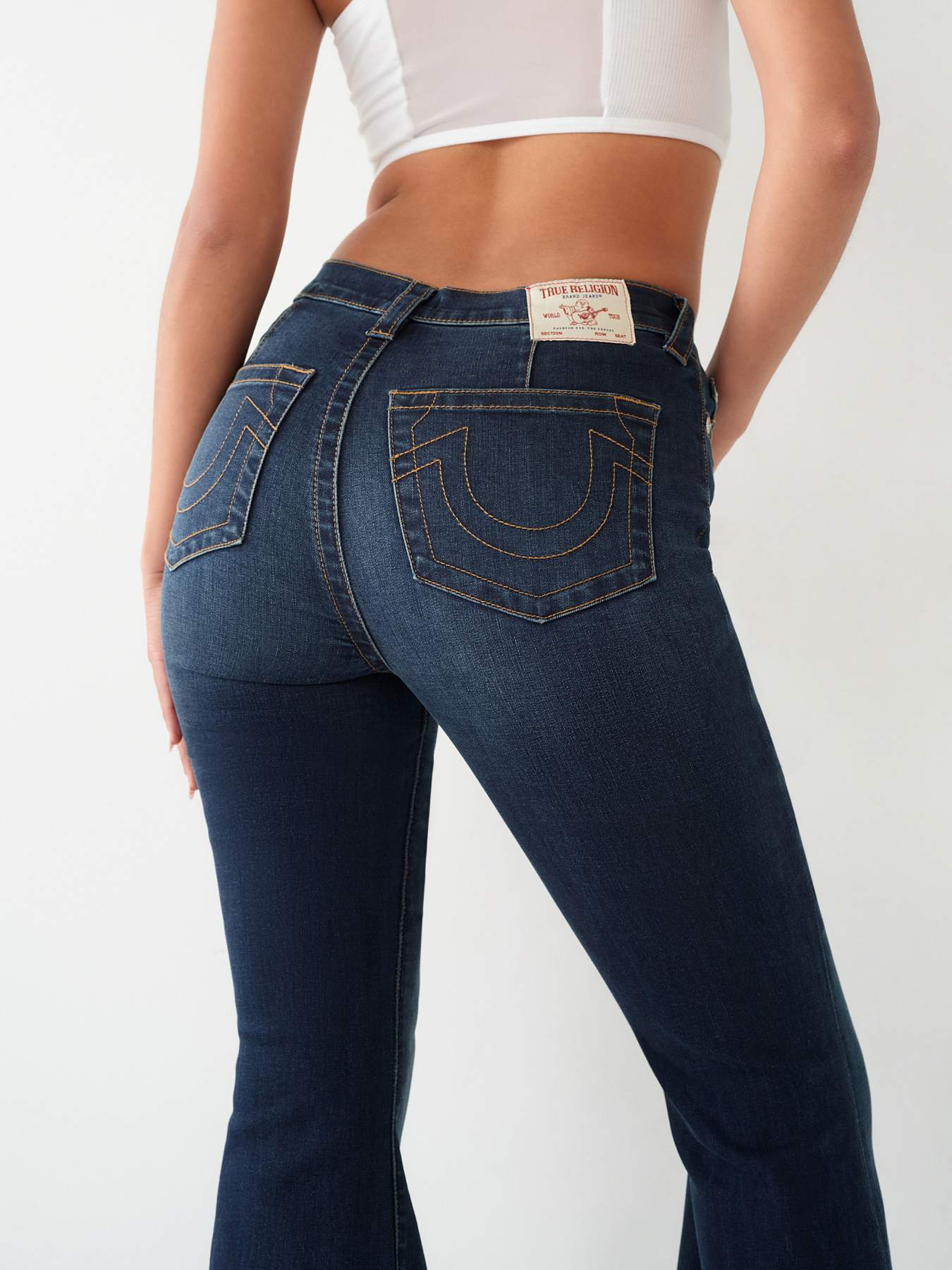 HIGH RISE DART FLARE JEAN, image 3