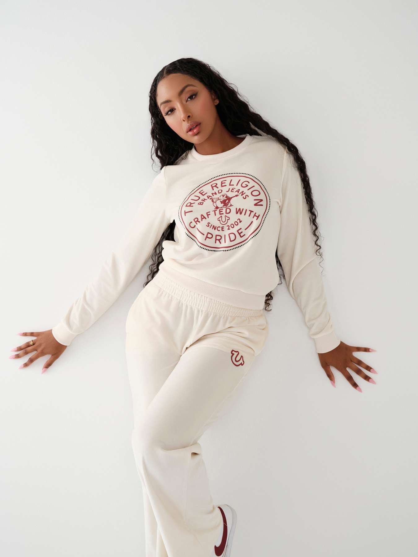 VELOUR CRYSTAL SWEATSHIRT, image 1