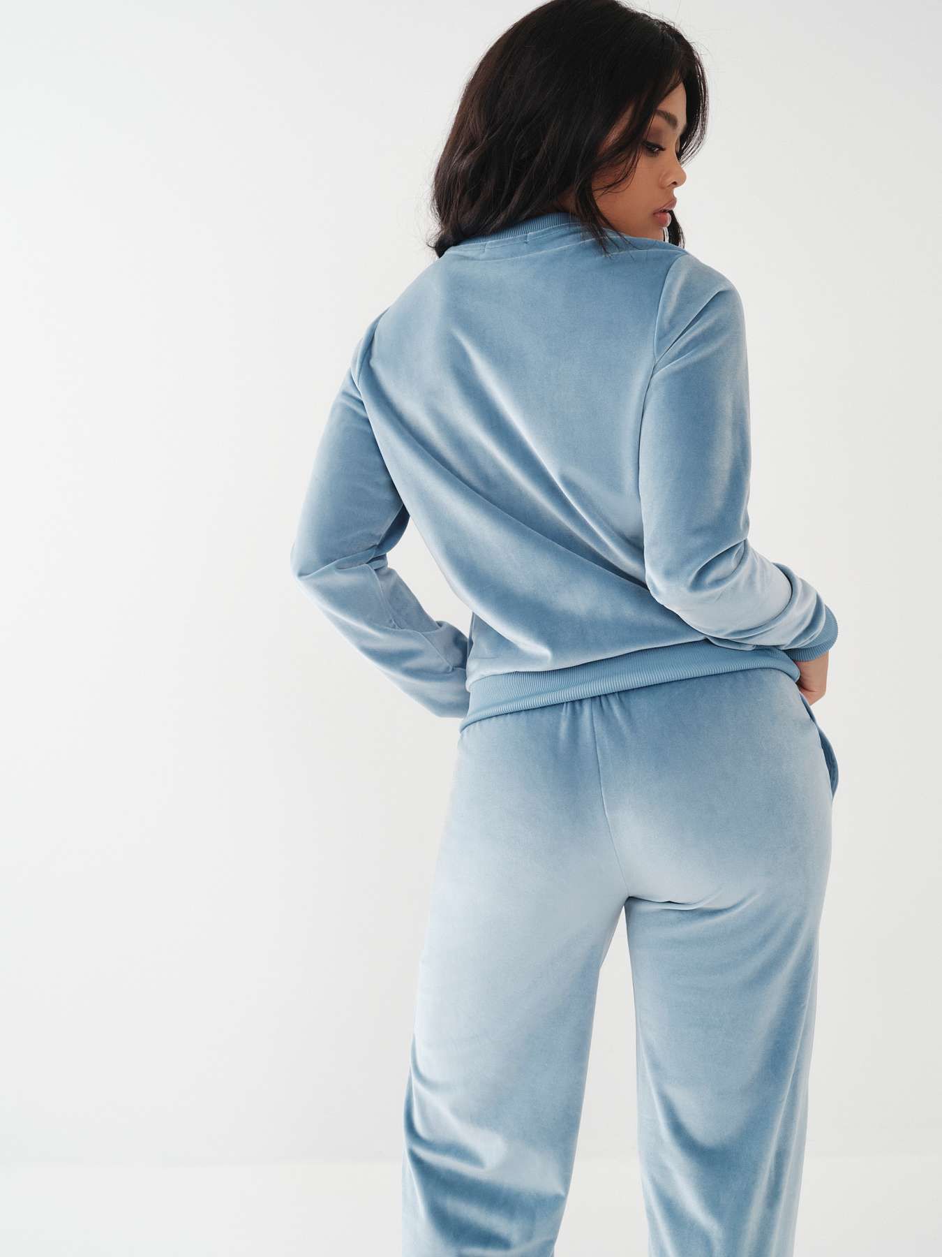 VELOUR CRYSTAL SWEATSHIRT