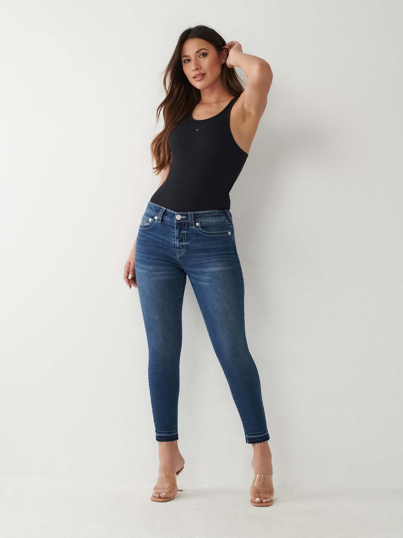 JEANS SKINNY CURVIL&Iacute;NEOS JENNIE AL TOBILLO