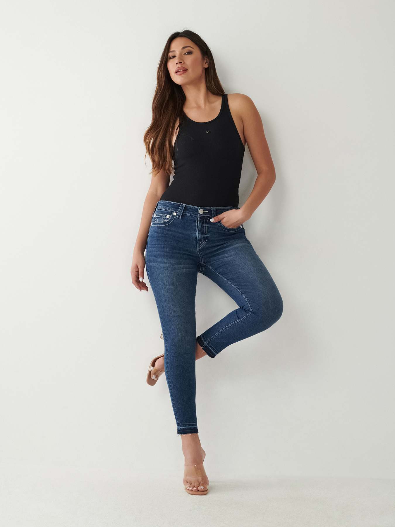 JEANS SKINNY CURVIL&Iacute;NEOS JENNIE AL TOBILLO