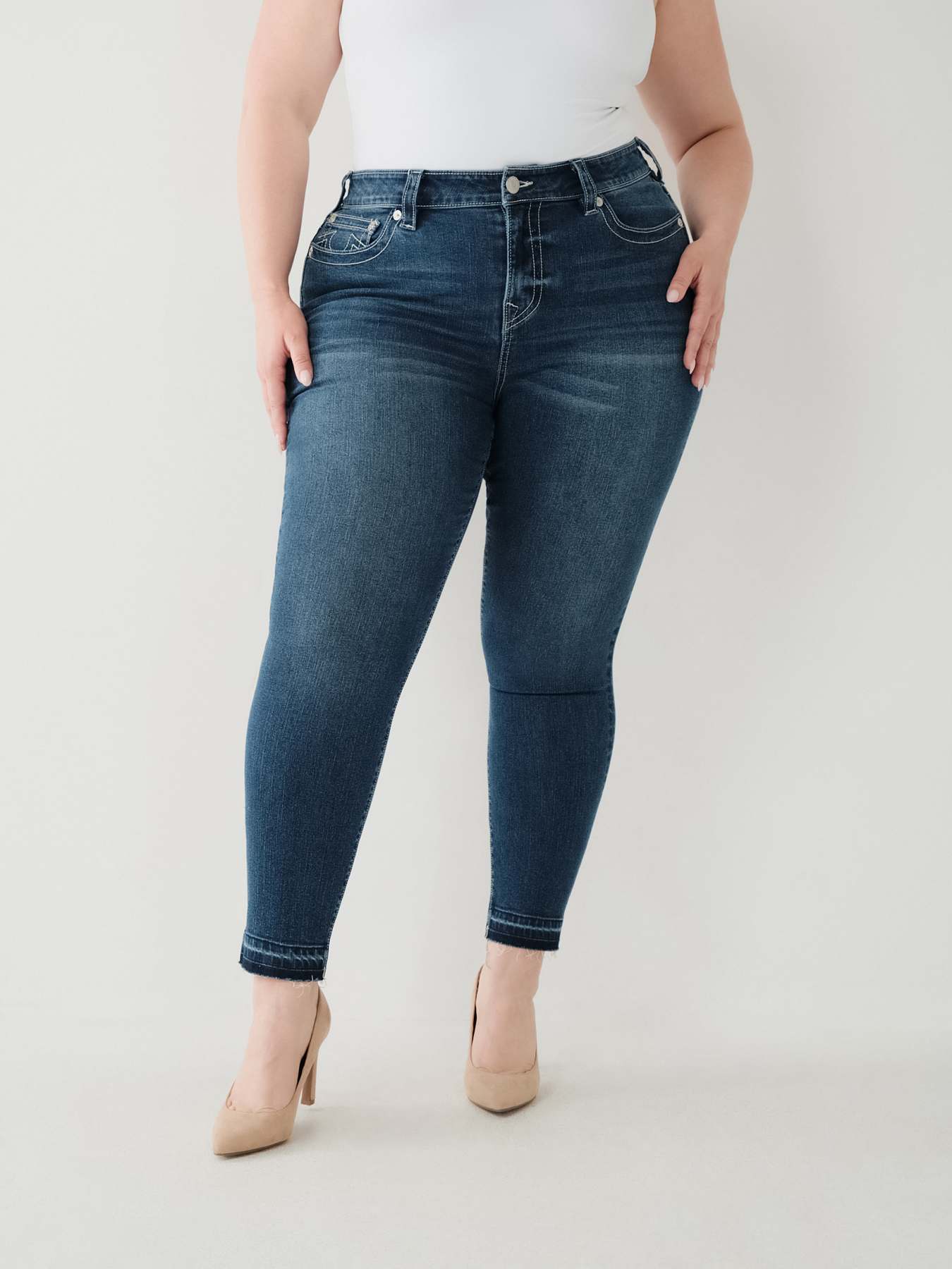 JEANS SKINNY CURVIL&Iacute;NEOS JENNIE AL TOBILLO