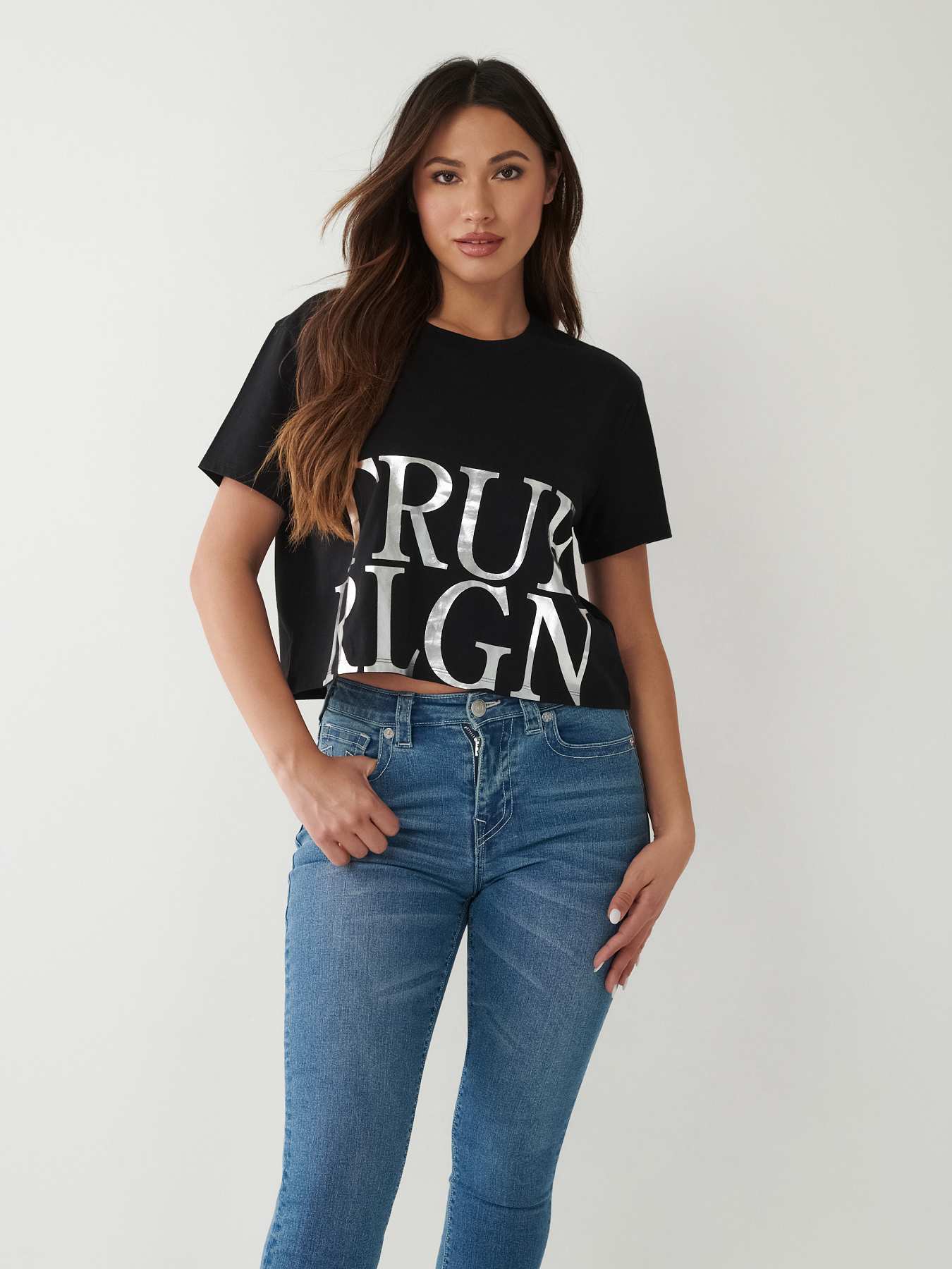 TRUE RLGN CROP RELAXED TEE, image 1