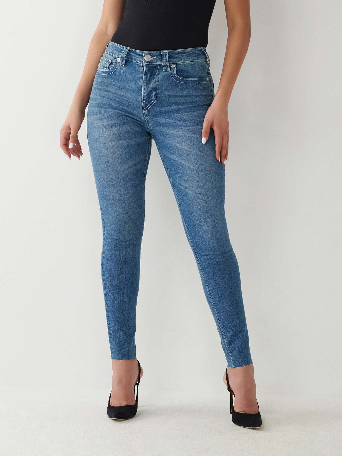 True religion halle on sale high rise skinny jeans