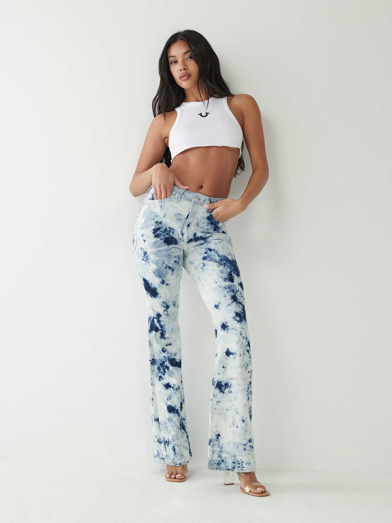 JEANS REAGAN ACAMPANADOS DE TIRO ALTO, image 1