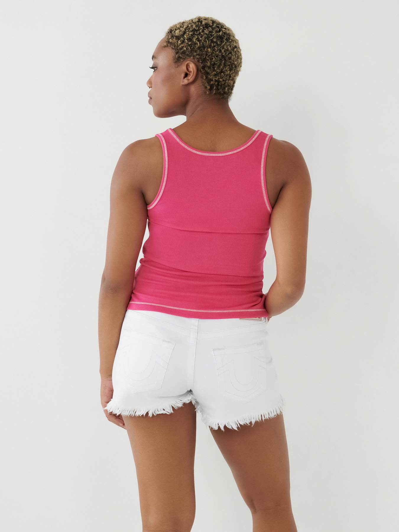 Contrast Trim Tank and Pants Set - Chic & Versatile Outfit