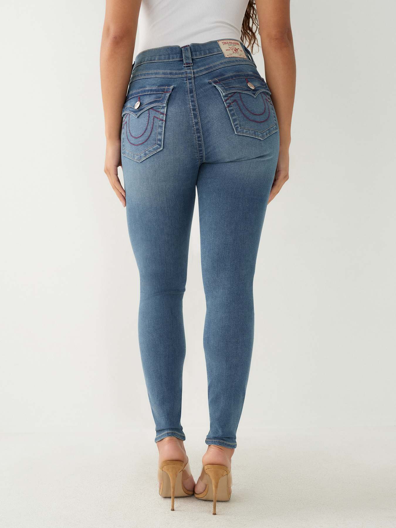 True religion halle mid rise super skinny jeans cheap