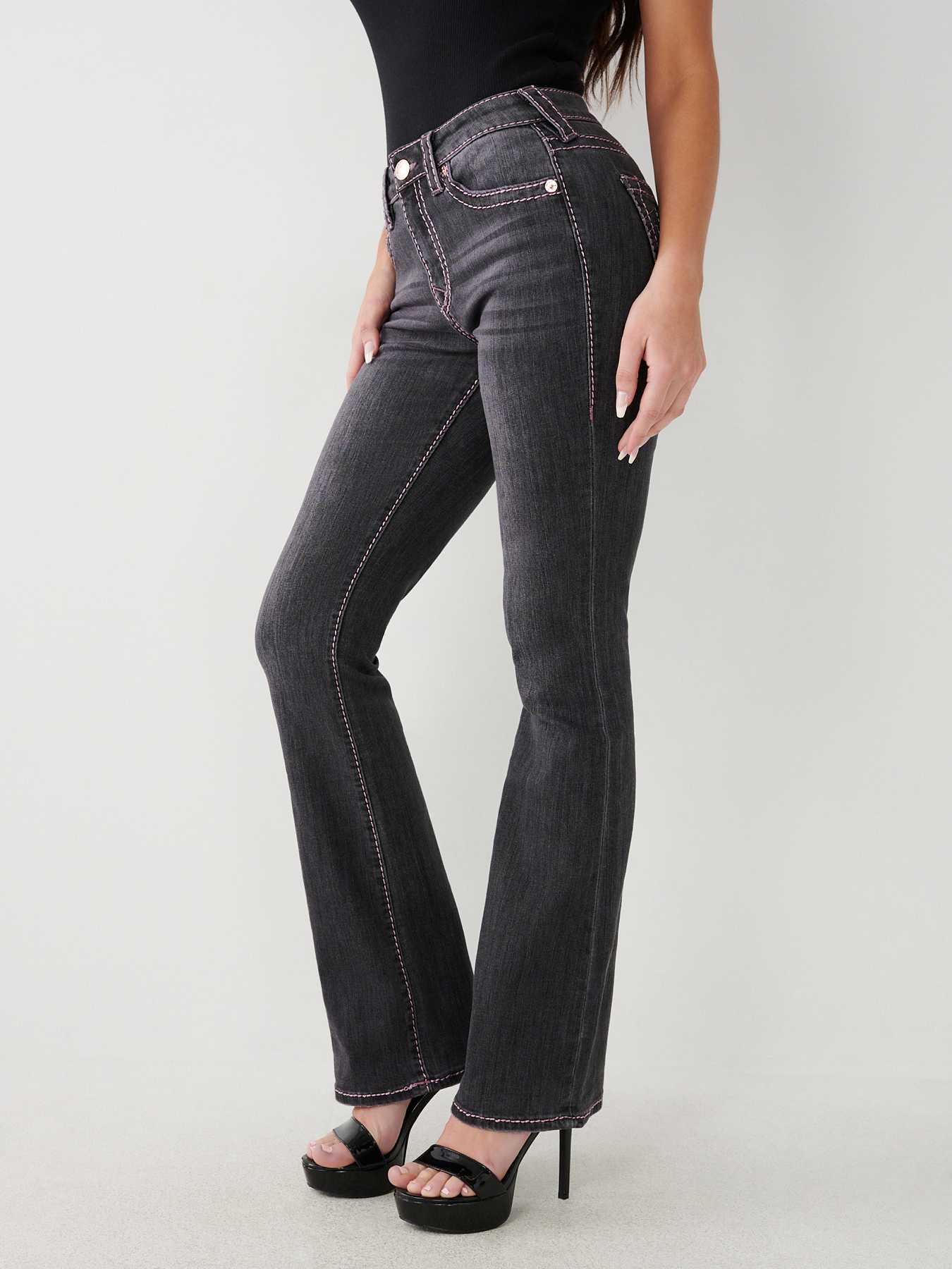 BECCA BIG T STITCH BOOTCUT JEAN