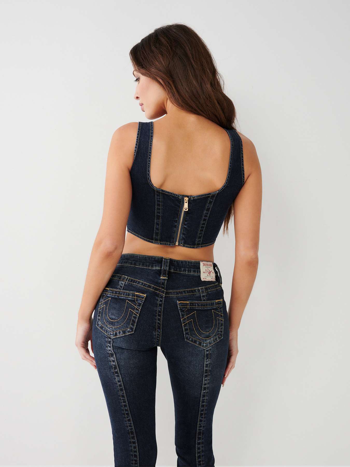 DENIM CORSET TOP