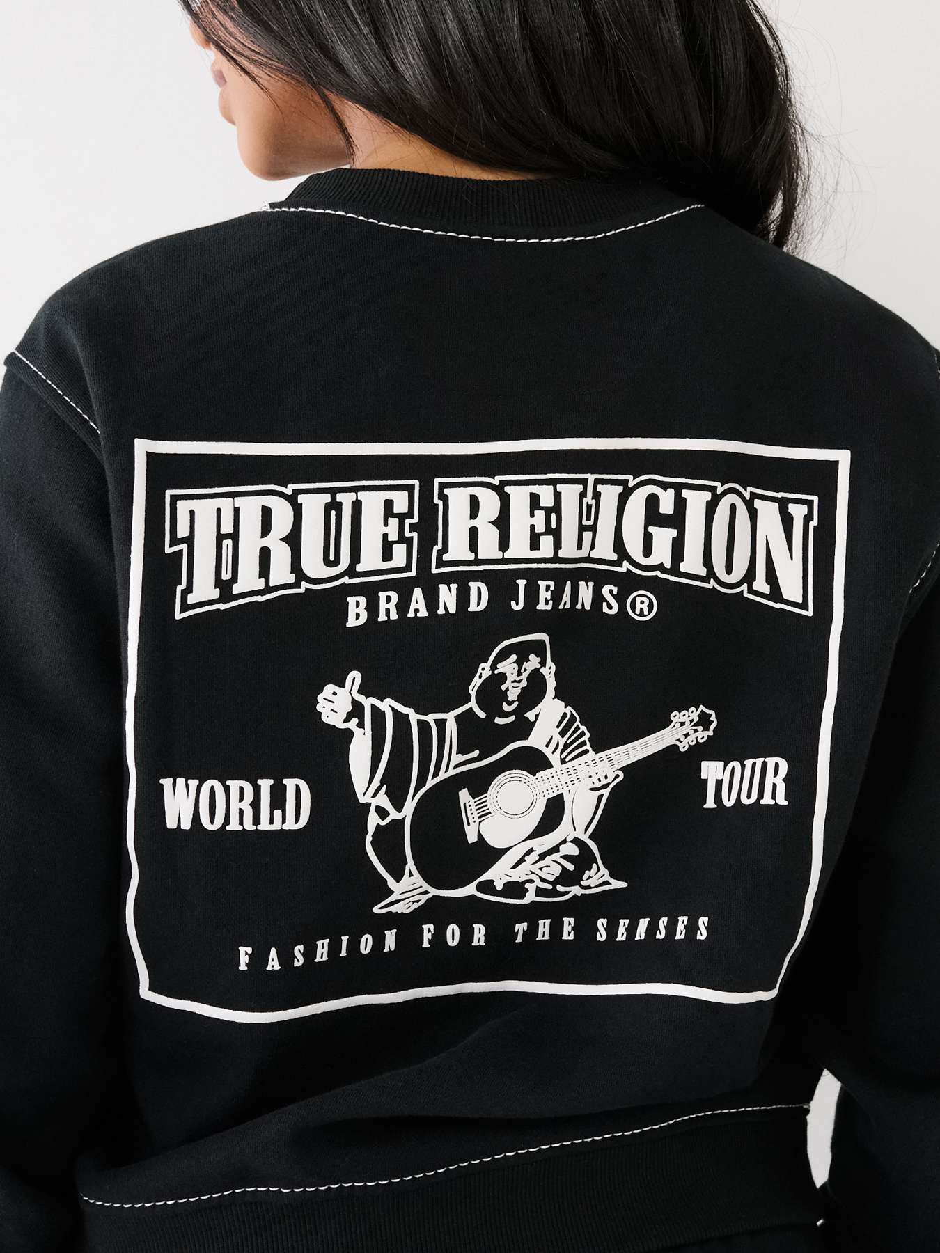 BIG T LOGO CROP HOODIE