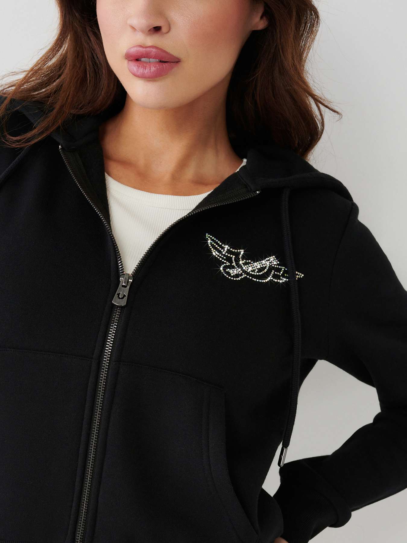 CRYSTAL ZIP HOODIE