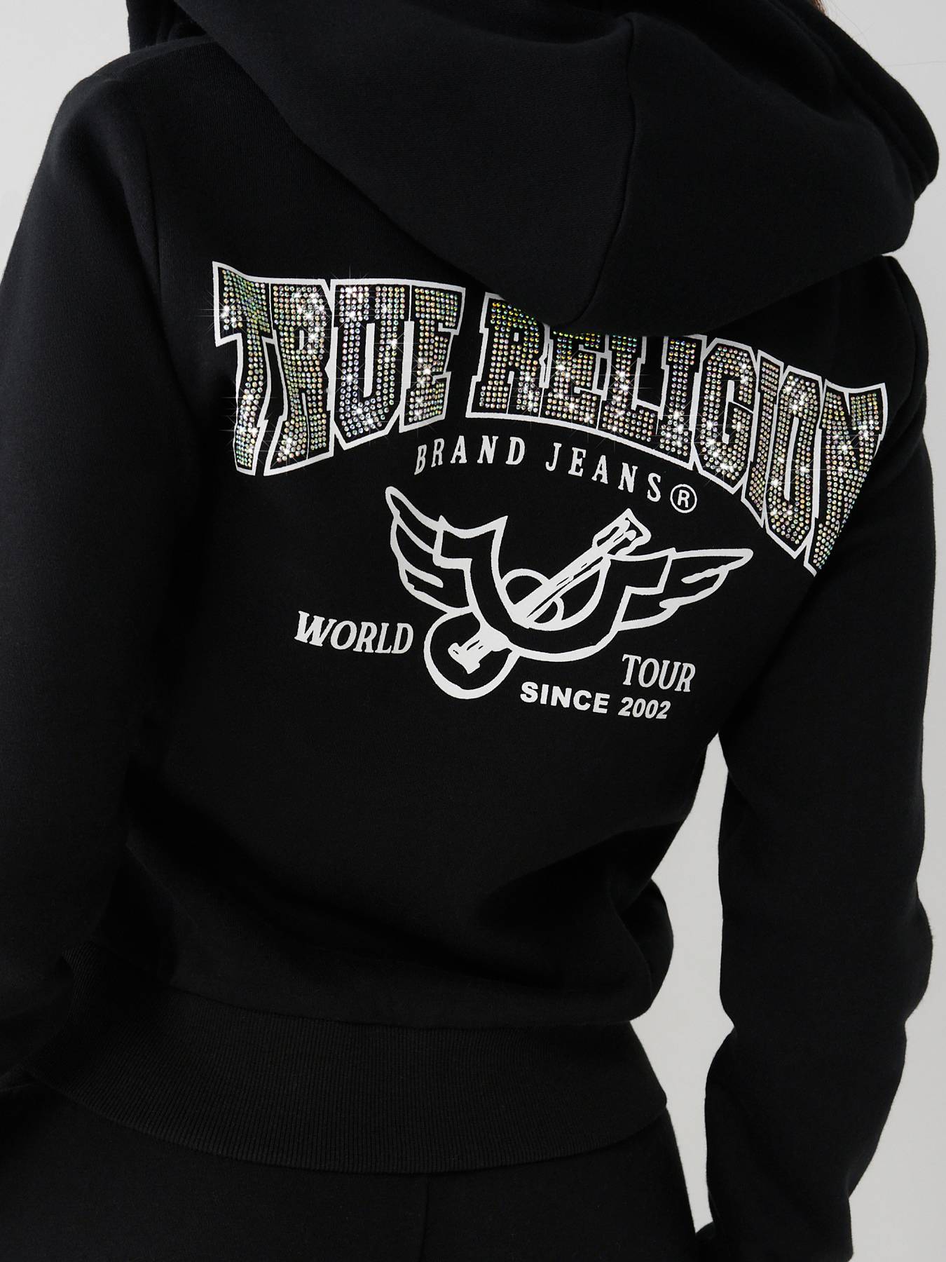 True religion rhinestone hoodie new arrivals