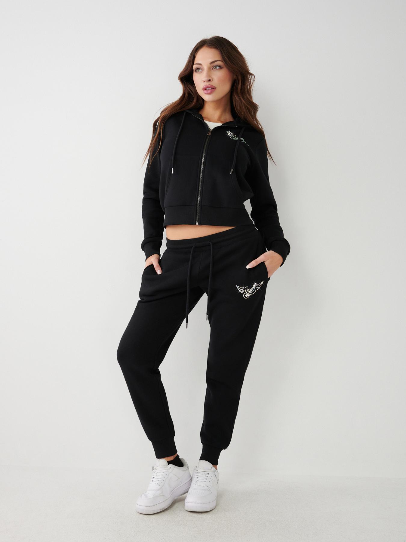 CRYSTAL HORSESHOE MID RISE JOGGER