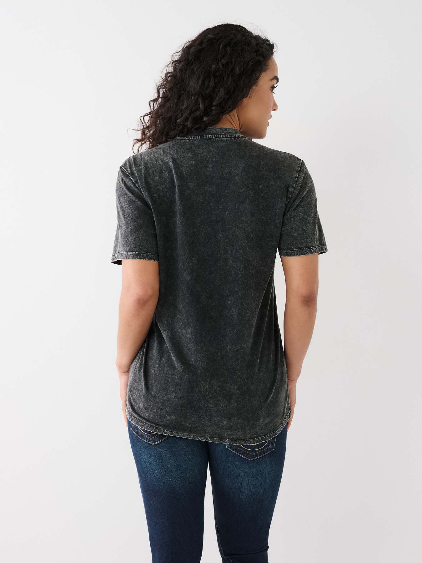 ACID WASH LOGO RELAXED TEE
