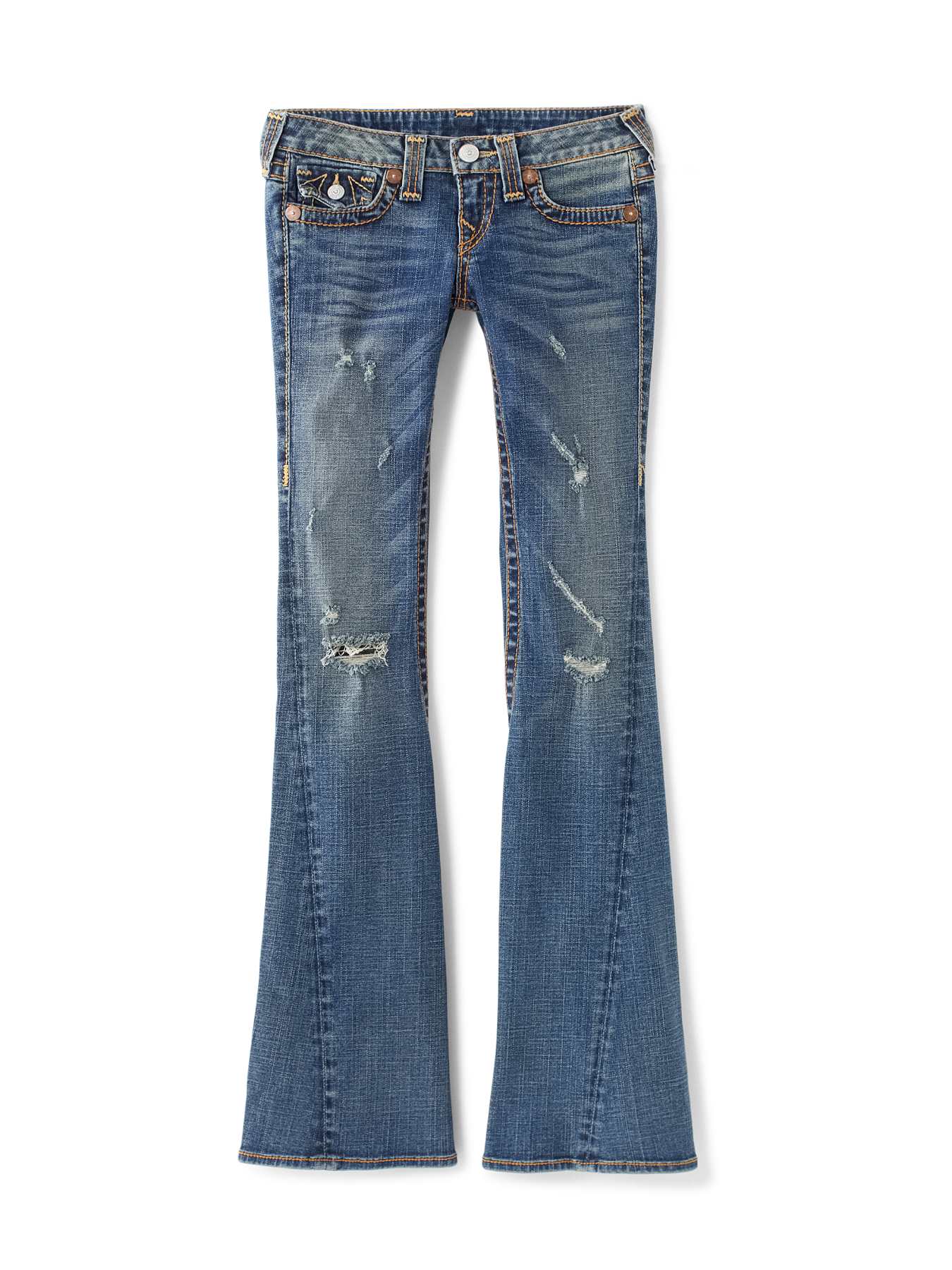 TRUE RELIGION USA製 JOEY BIGT フレア ブーツカット 24 ファッション TRUE RELIGION JOEY BIG T ブーツカットデニム