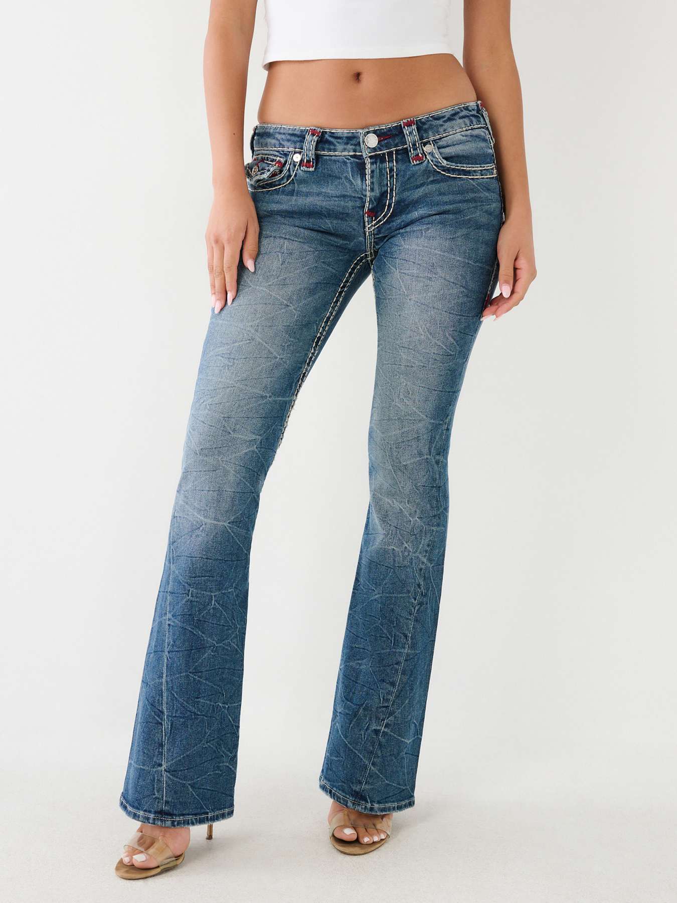 JOEY SUPER T LOW RISE FLARE JEAN