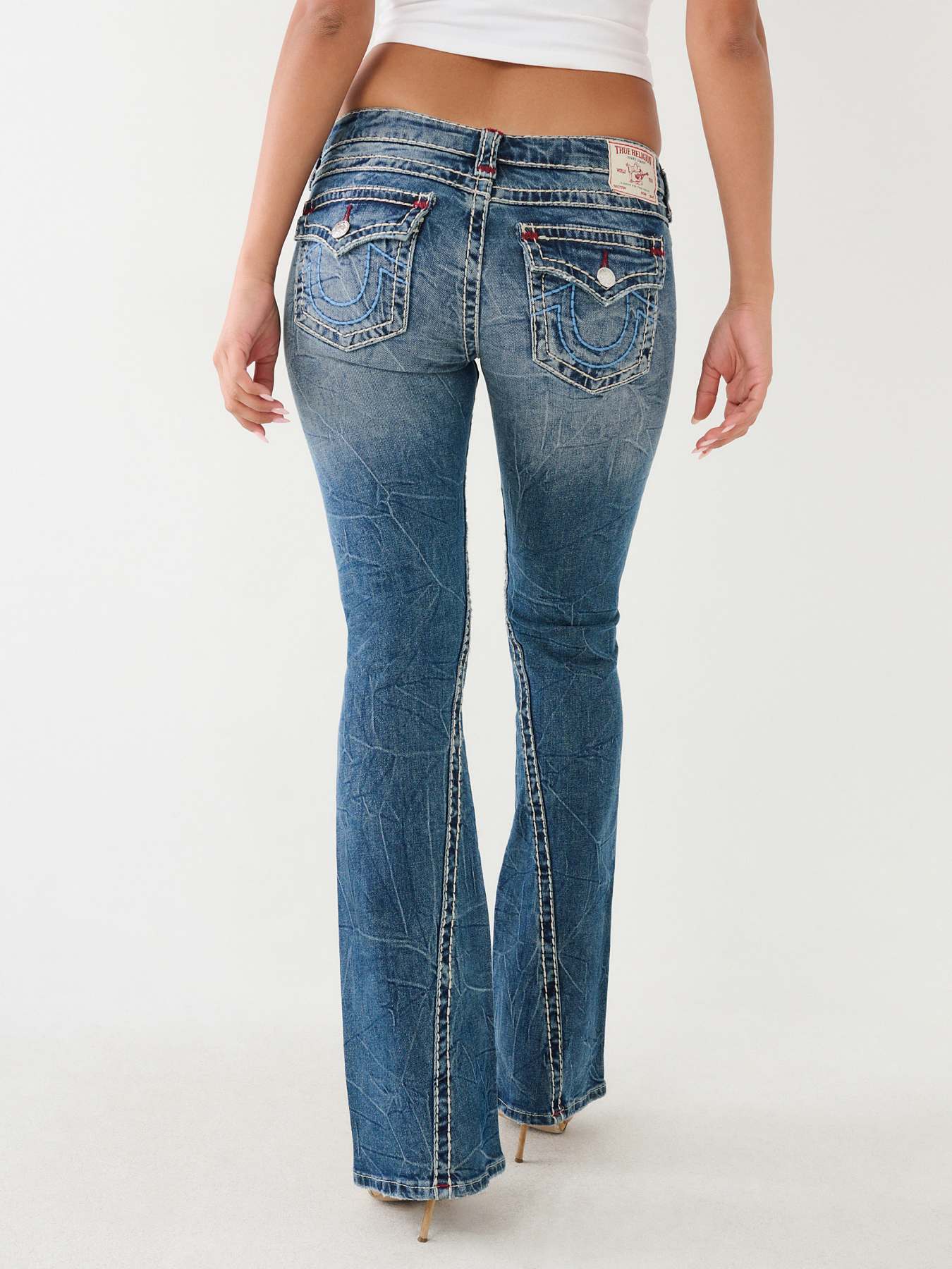 JOEY SUPER T LOW RISE FLARE JEAN