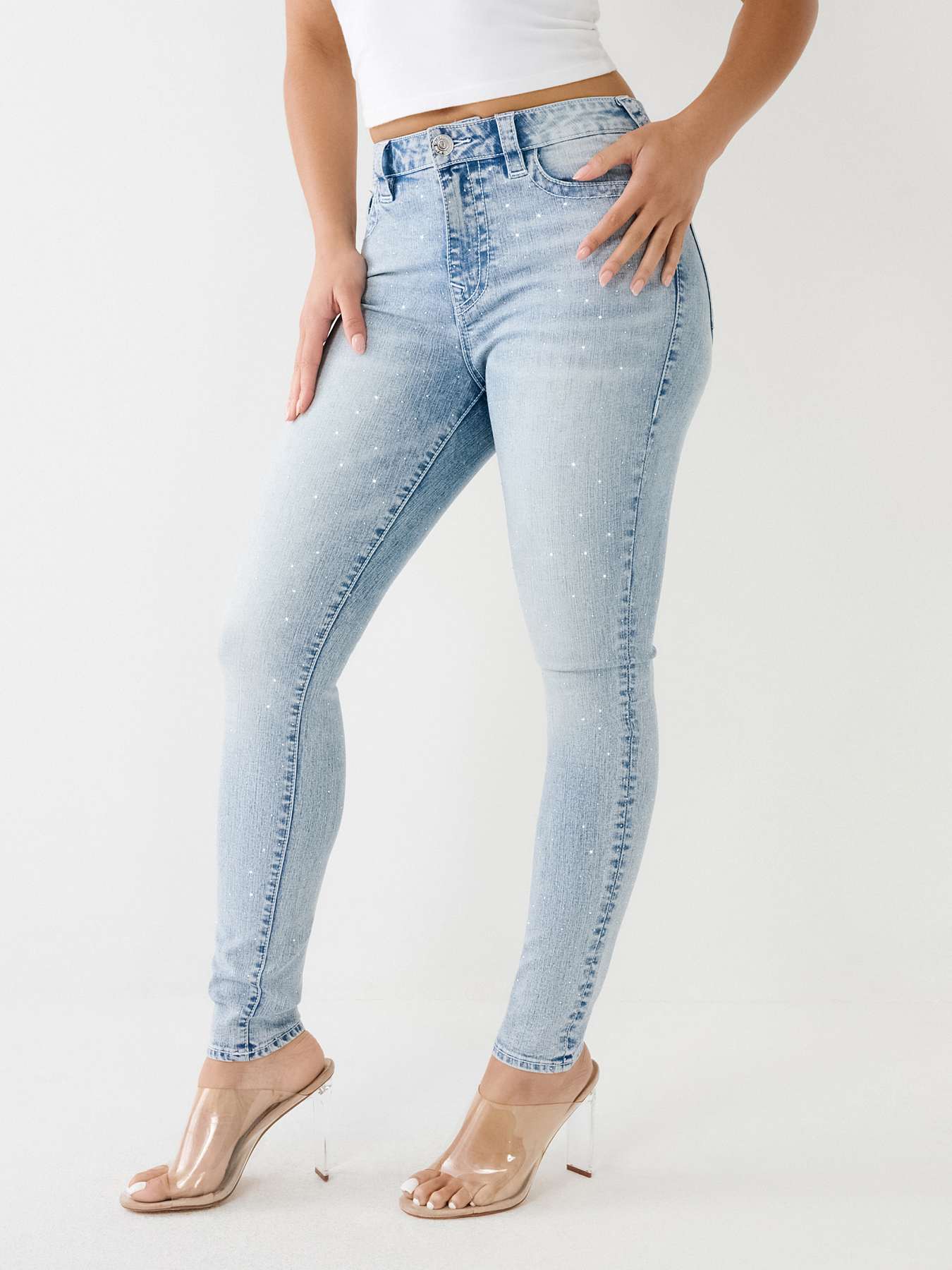 CRYSTAL JENNIE HIGH RISE CURVY SKINNY JEAN