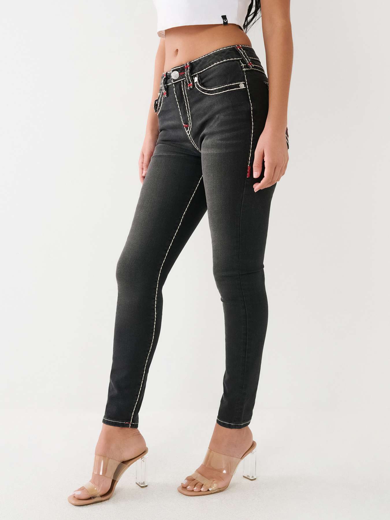 JENNIE MID RISE SUPER T SKINNY JEAN