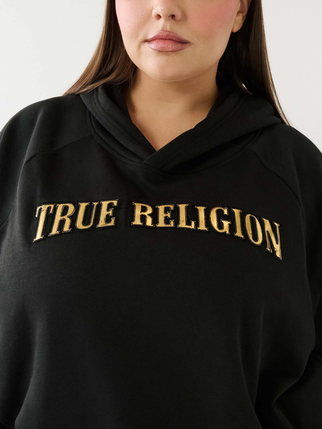 True religion metallic outlet hoodie