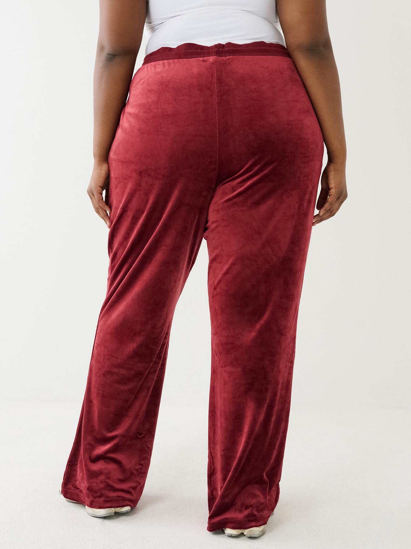 CRYSTAL VELOUR LOGO TRACK PANT, image 5