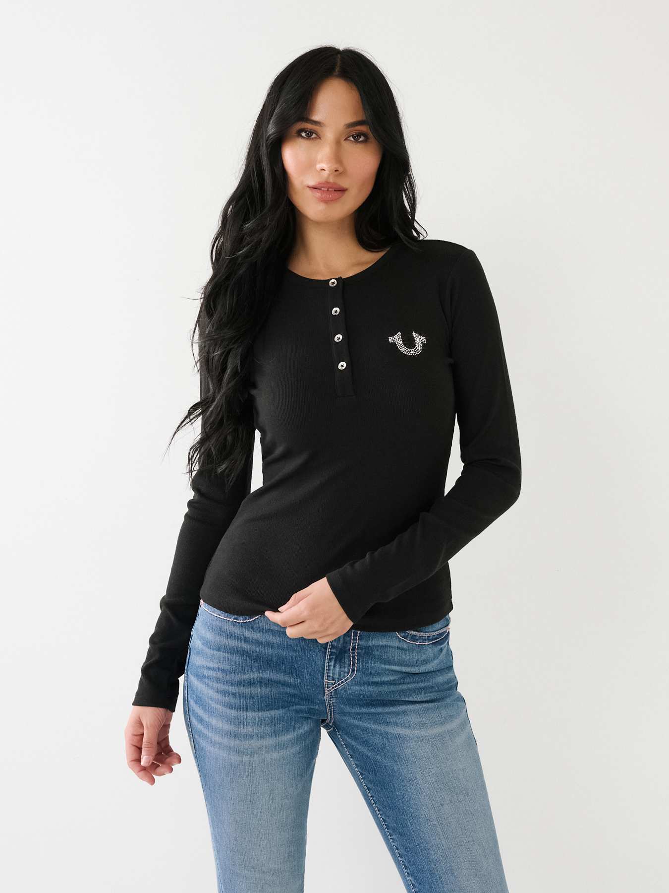 True religion hot sale henley shirts