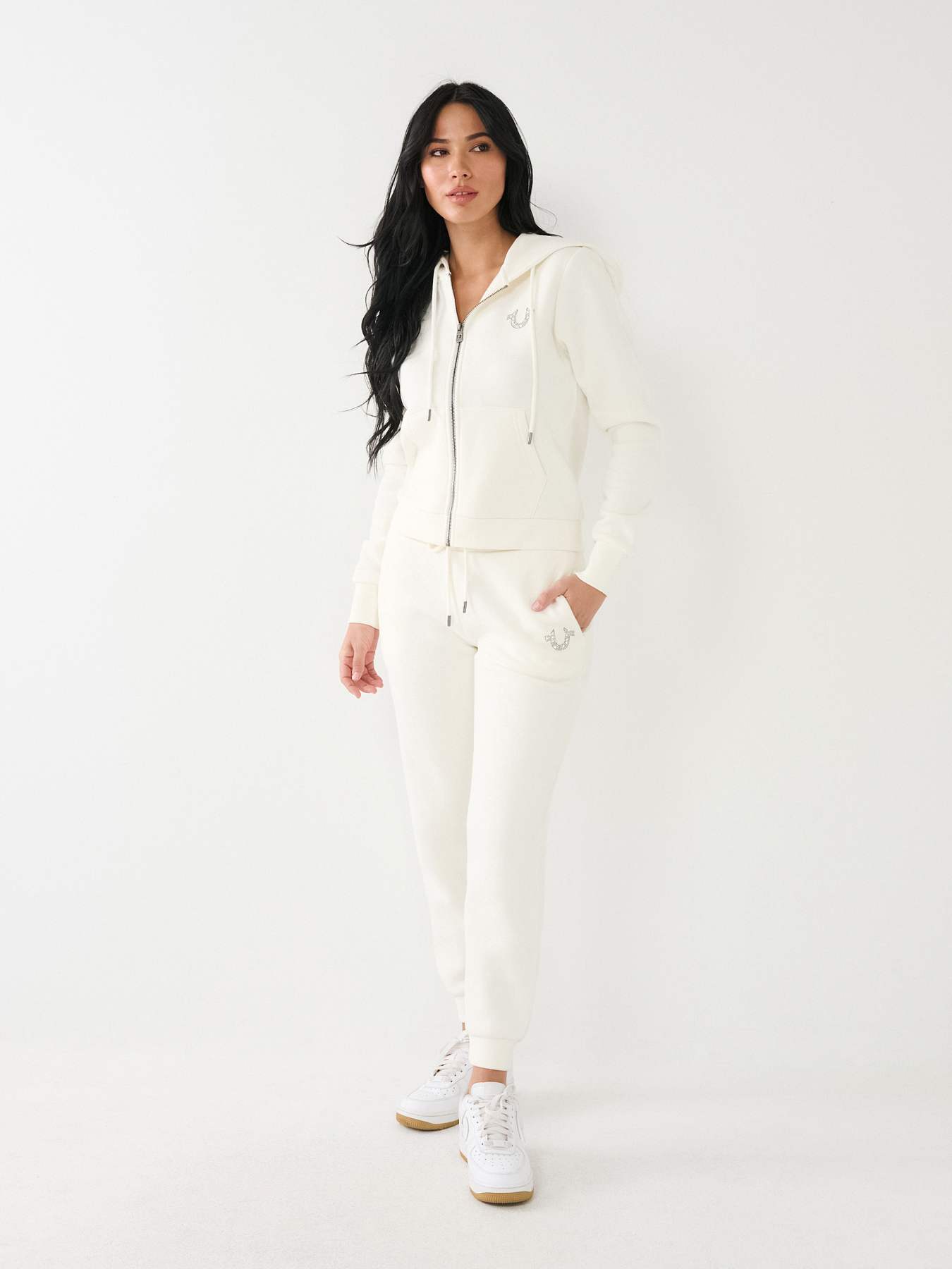CRYSTAL HORSESHOE ZIP HOODIE, image 5