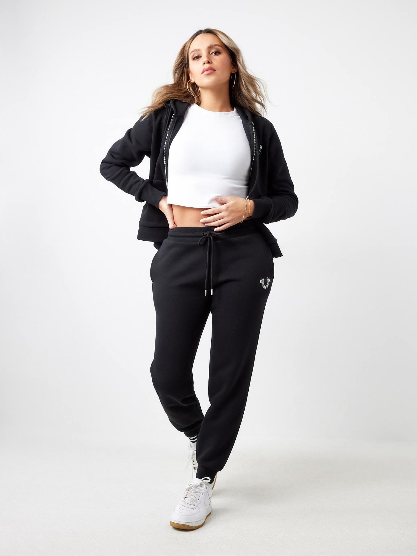 CRYSTAL HORSESHOE MID RISE JOGGER