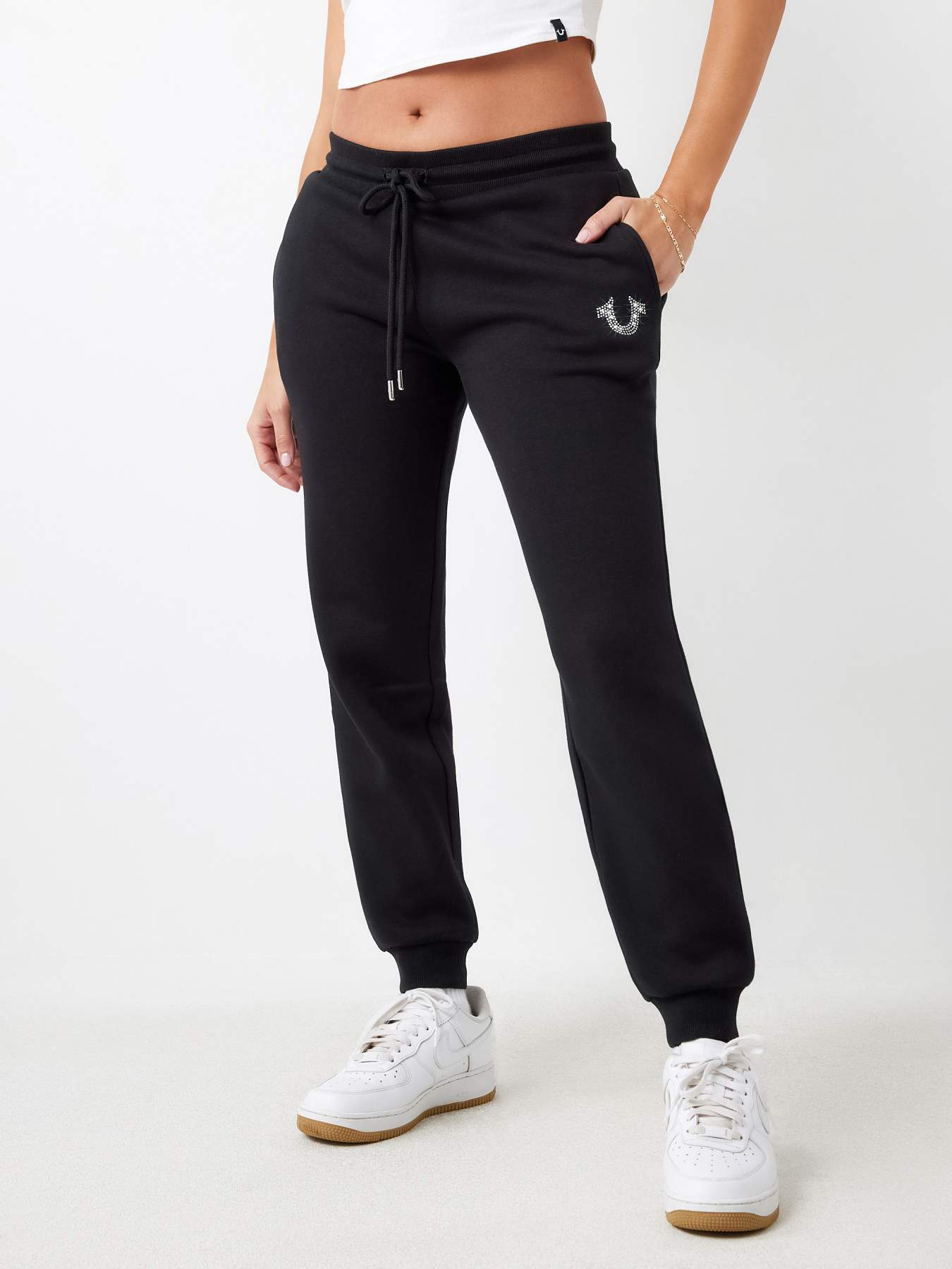 CRYSTAL HORSESHOE MID RISE JOGGER