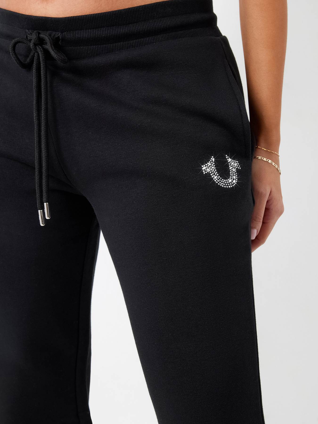 CRYSTAL HORSESHOE MID RISE JOGGER, image 4