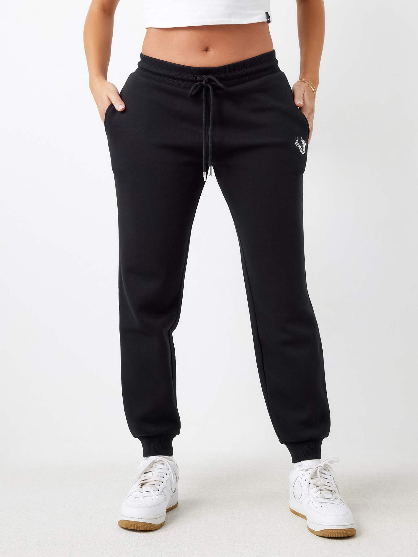 CRYSTAL HORSESHOE MID RISE JOGGER, image 5