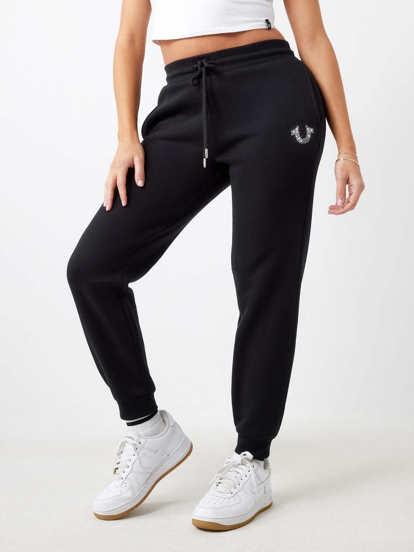 CRYSTAL HORSESHOE MID RISE JOGGER, image 1