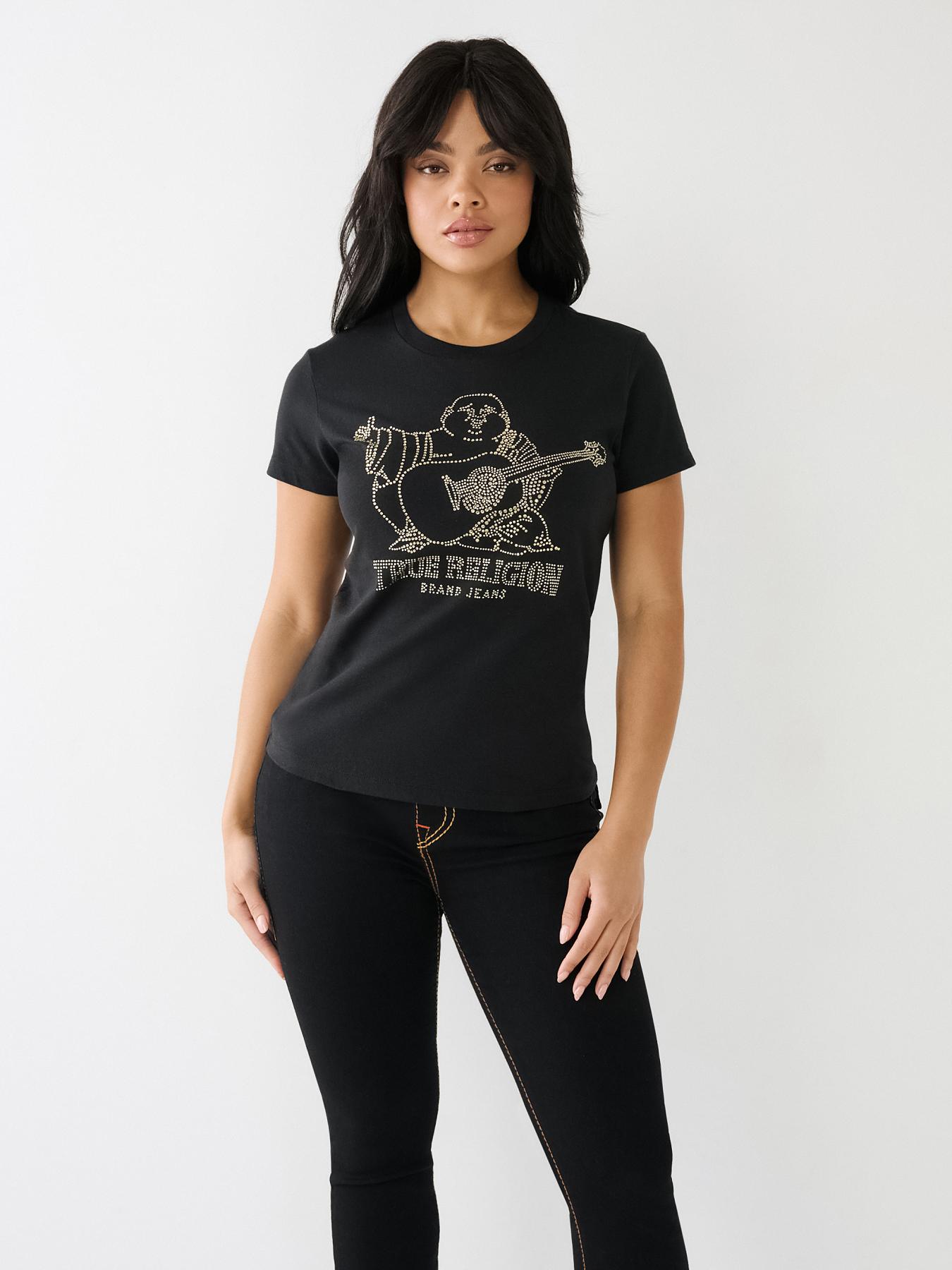 CRYSTAL BUDDHA LOGO SLIM TEE