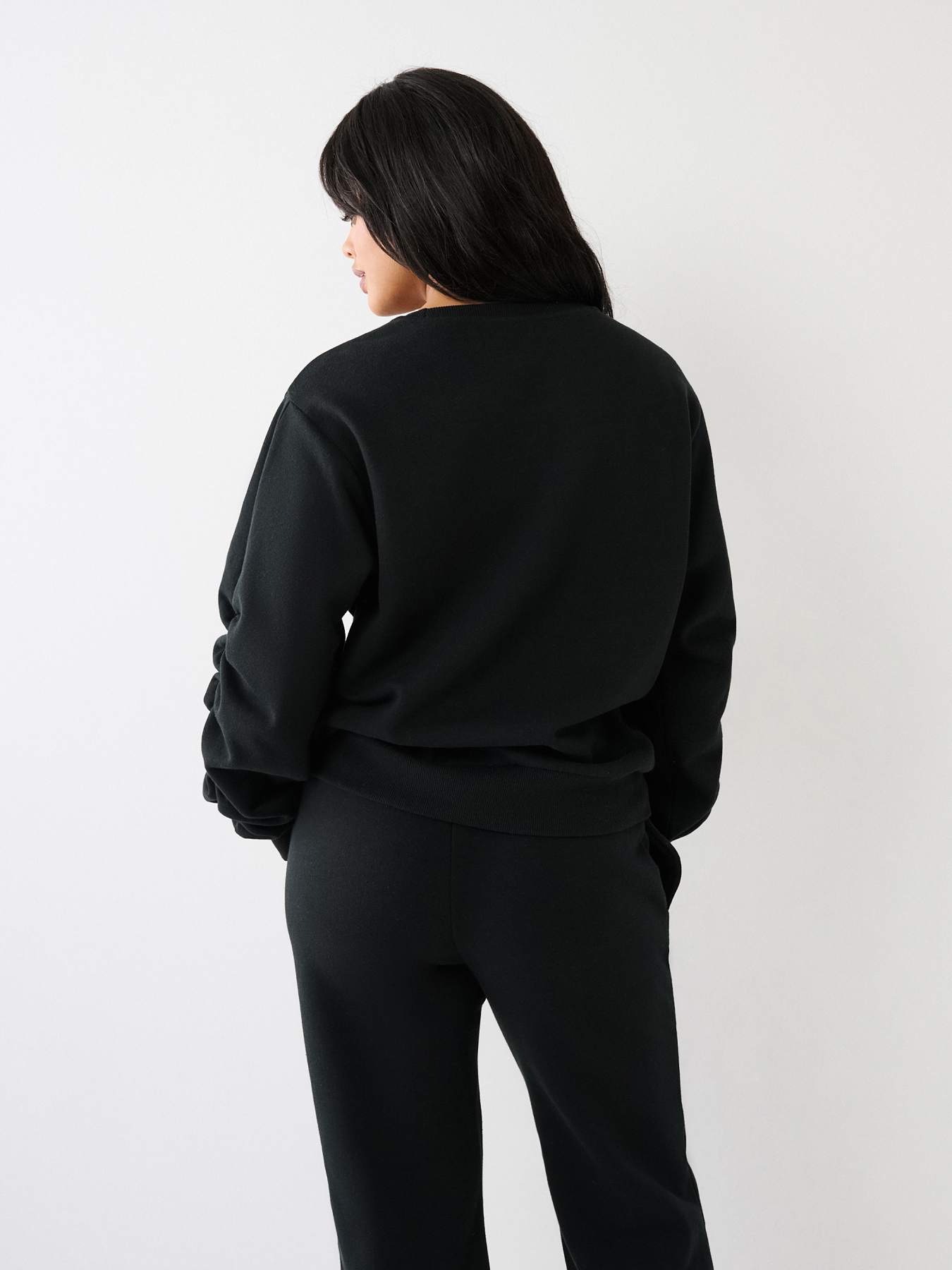 TRUE RUCHED RELAXED SWEATSHIRT