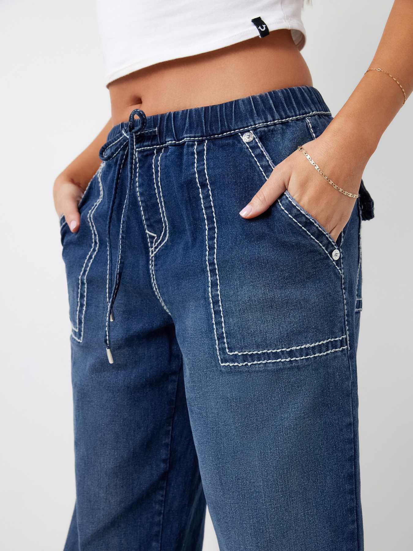 RELAXED BAGGY BIG T CARGO JEAN