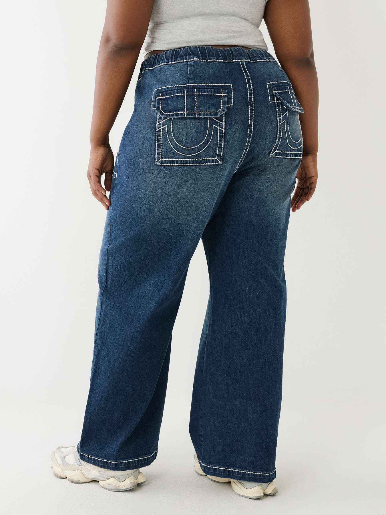 PLUS RELAXED BAGGY BIG T CARGO JEAN