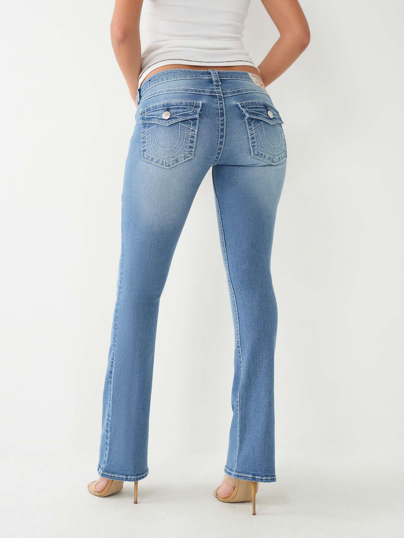True Religion Becca Mid Rise Jeans in Blue