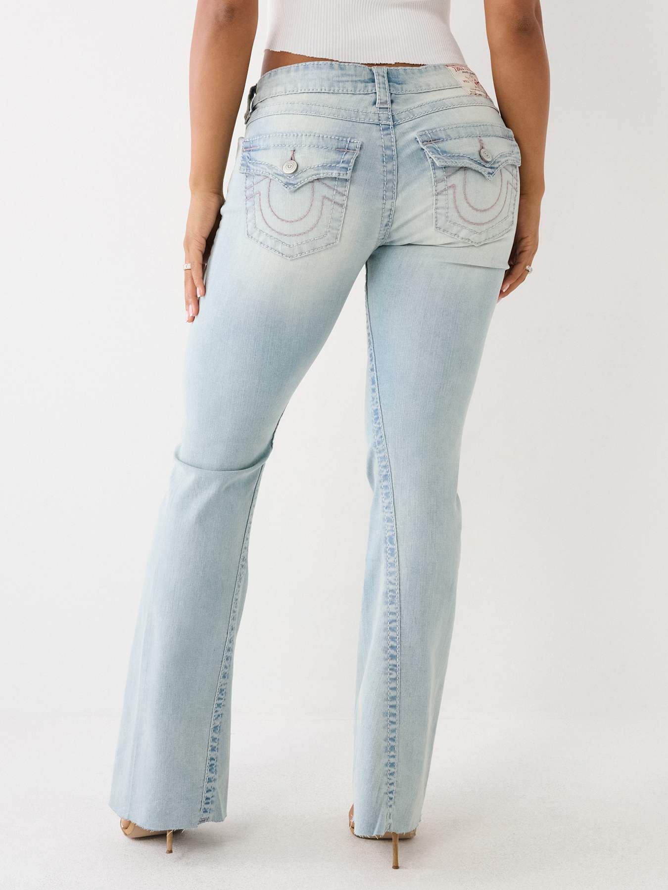 JOEY LOW RISE BIG T FLARE JEAN