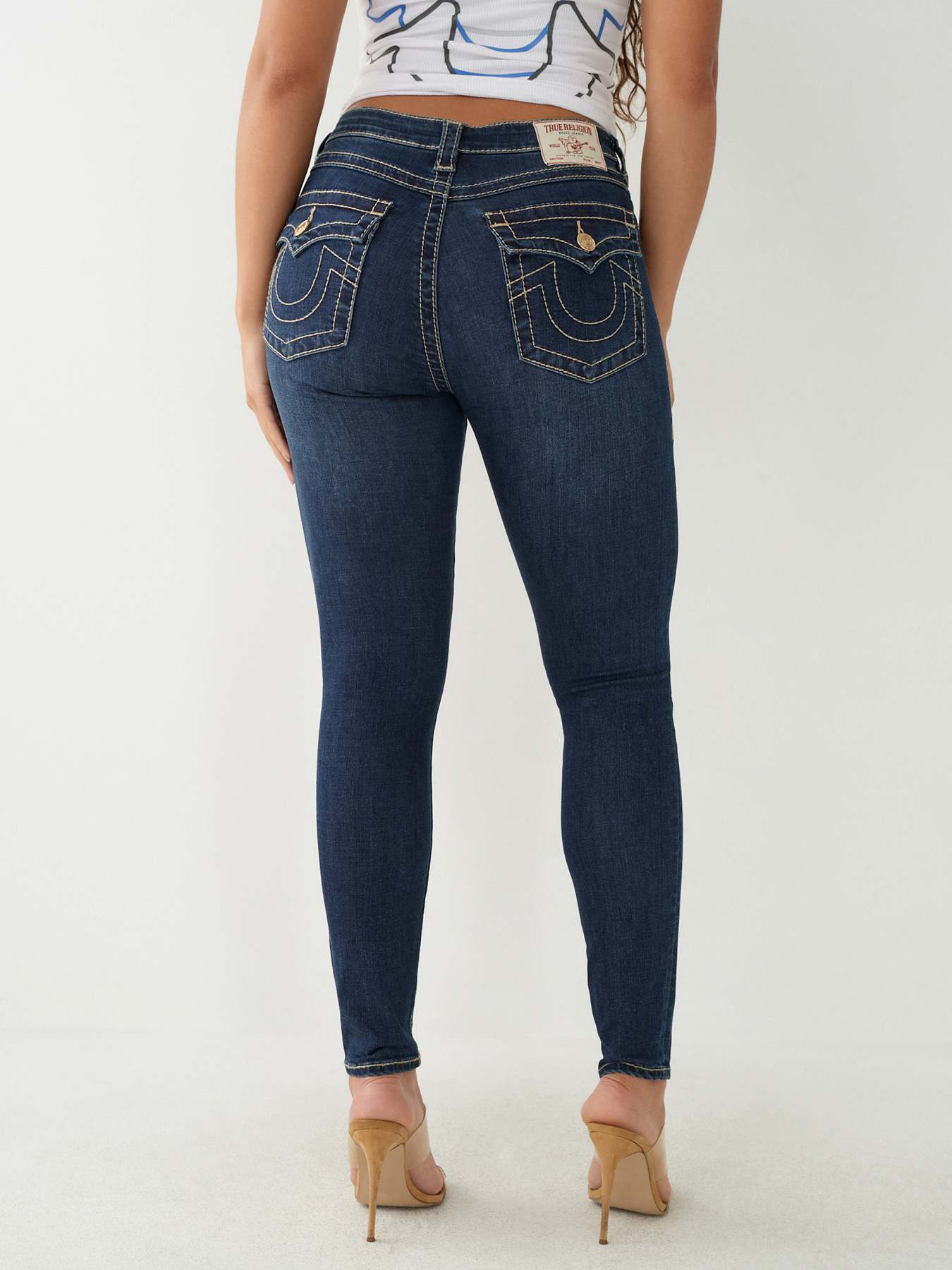 True religion halle outlet high rise super skinny