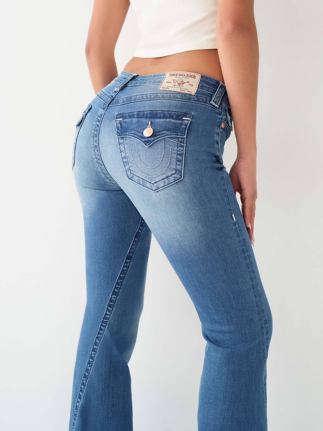 True religion best sale wide leg jeans