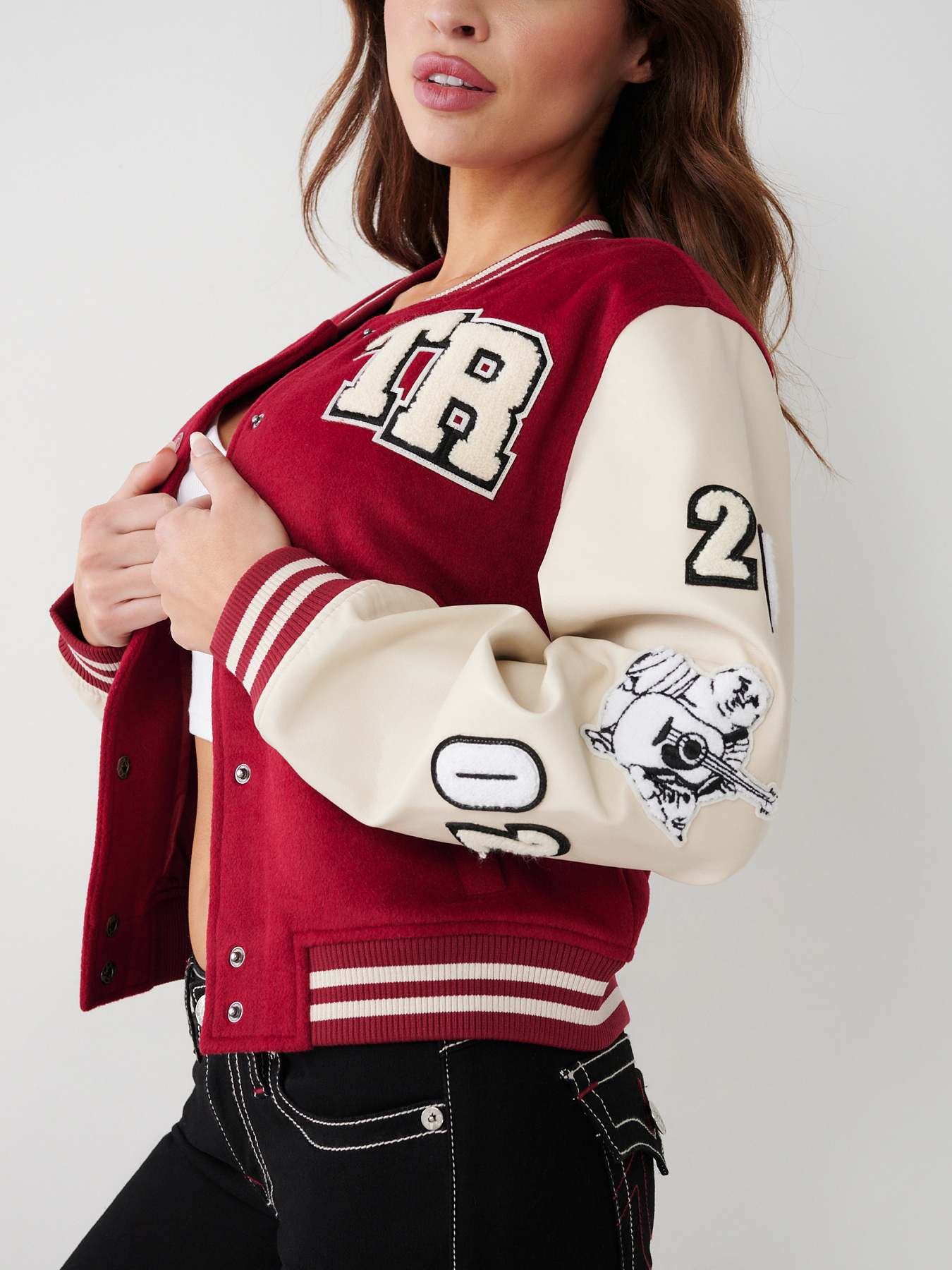 TRUE VARSITY JACKET - Cranberry | True Religion